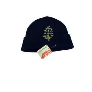 FP Movement Iconic Butt Beanie Navy Corduroy Rib Knit Unisex One Size